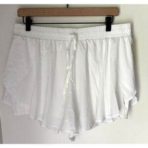 All In Motion Size L White High Rise Athletic Quick Dry Running Woven Shorts #11